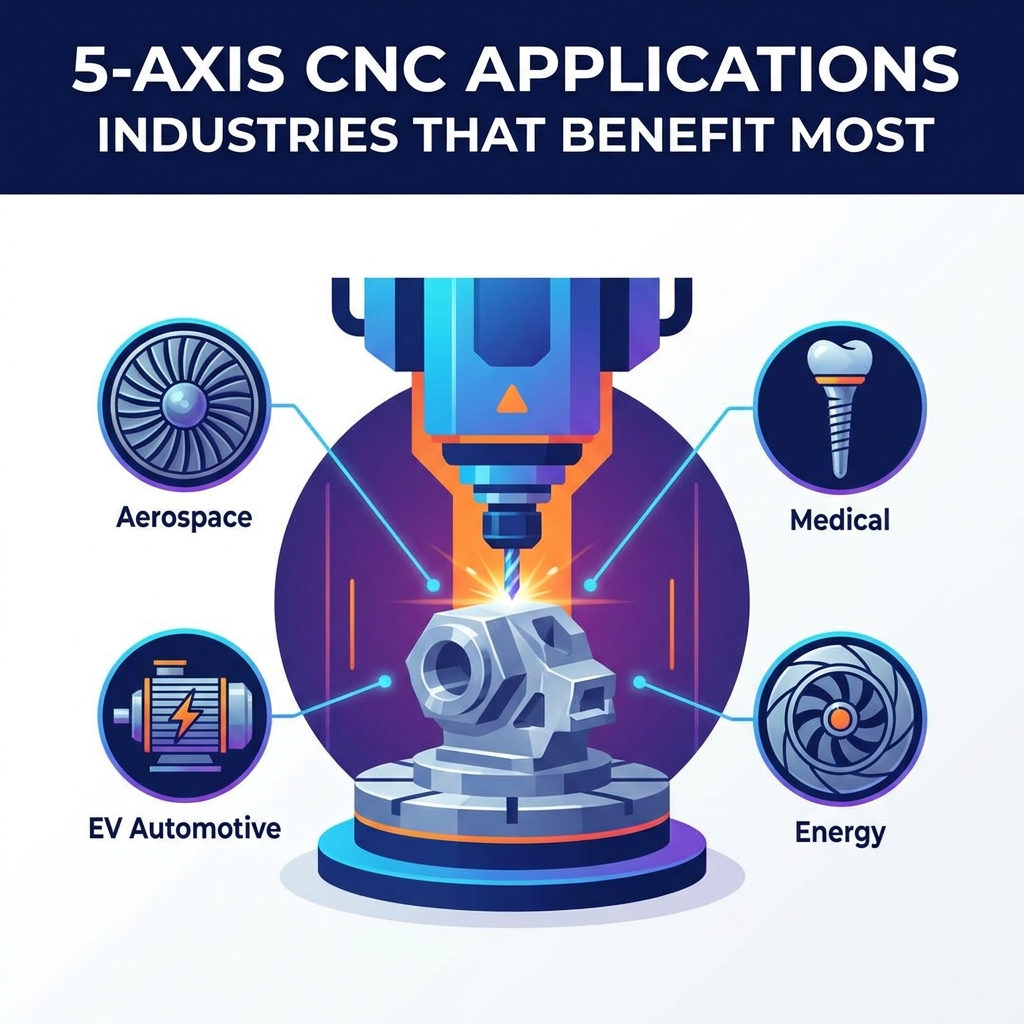 5-Axis CNC Machining Applications: Industries That Benefit Most